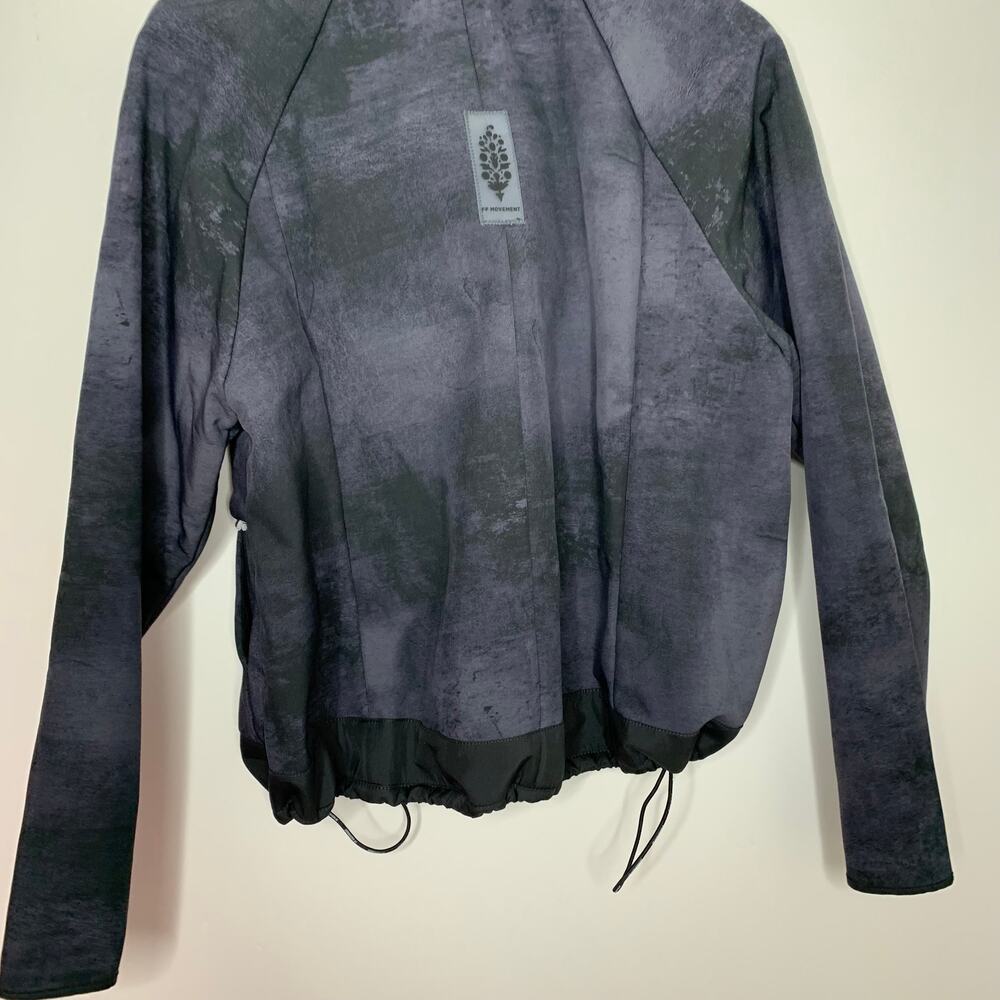 FP Movement Canyon Crushin' Crop Jacket Black Wash Full Zip New Womens Large - Picture 7 of 16